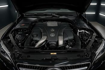 Engine bay detailing with safe plastics finish