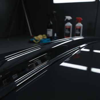 Chrome trim polished to a bright mirror finish