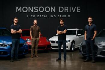 Owners meetup on a monsoon drive outside the city