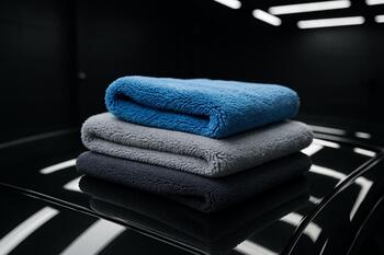 Microfiber staging for safe contact on paint