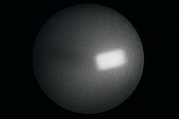 Microscope view of refined, calm texture after correction