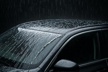 Roof panel where water sheets off cleanly