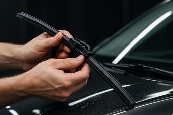 Wiper blades area prepped for streak-free sweep