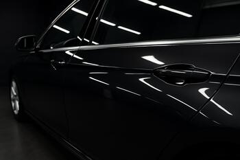 Panel after decontamination with crisp reflections