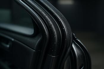 Door rubber seals conditioned for rainy season