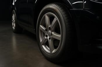 Satin tire dressing for natural sidewalls