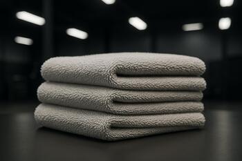 Edgeless microfiber towel for safe wipe
