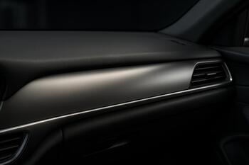 Interior trim with satin, non-glare finish